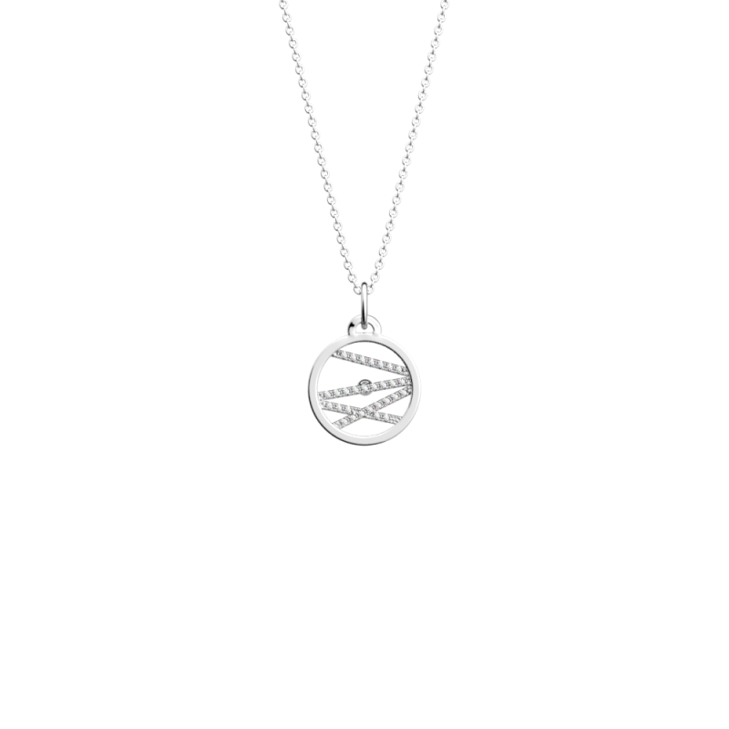Les Georgettes - Collier Les Précieuses Liens argenté 16 mm Ref 70441761608_050