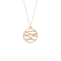 Les Georgettes - Collier liens métal jaune 25mm Ref 70441771908_050