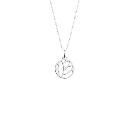 Les Georgettes - Collier Lotus argenté 16 mm Ref 70441781600