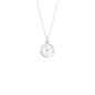 Les Georgettes - Collier Lotus argenté 16 mm Ref 70441781600