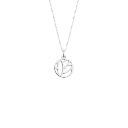 Les Georgettes - Collier Lotus argenté 16 mm Ref 70441781600_050