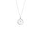 Les Georgettes - Collier Lotus argenté 16 mm Ref 70441781600_050