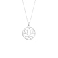 Les Georgettes - Collier Lotus argenté 25 mm Ref 70441791600_050
