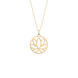 Les Georgettes - Collier Lotus doré 25 mm Ref 70441791900_050