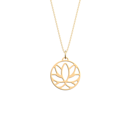 Les Georgettes - Collier Lotus doré 25 mm Ref 70441791900_050