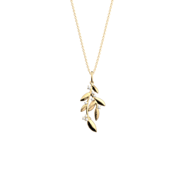Les Georgettes - Collier Les Précieuses Oliveraie doré 25 mm Ref 70442111908_050
