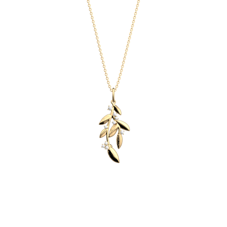 Les Georgettes - Collier Les Précieuses Oliveraie doré 25 mm Ref 70442111908_050