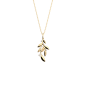 Les Georgettes - Collier Les Précieuses Oliveraie doré 25 mm Ref 70442111908_050