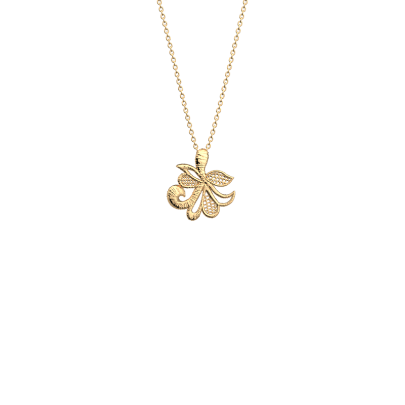 Les Georgettes - Collier Bouquet doré 23 mm taille 50 Ref 70442201900_050