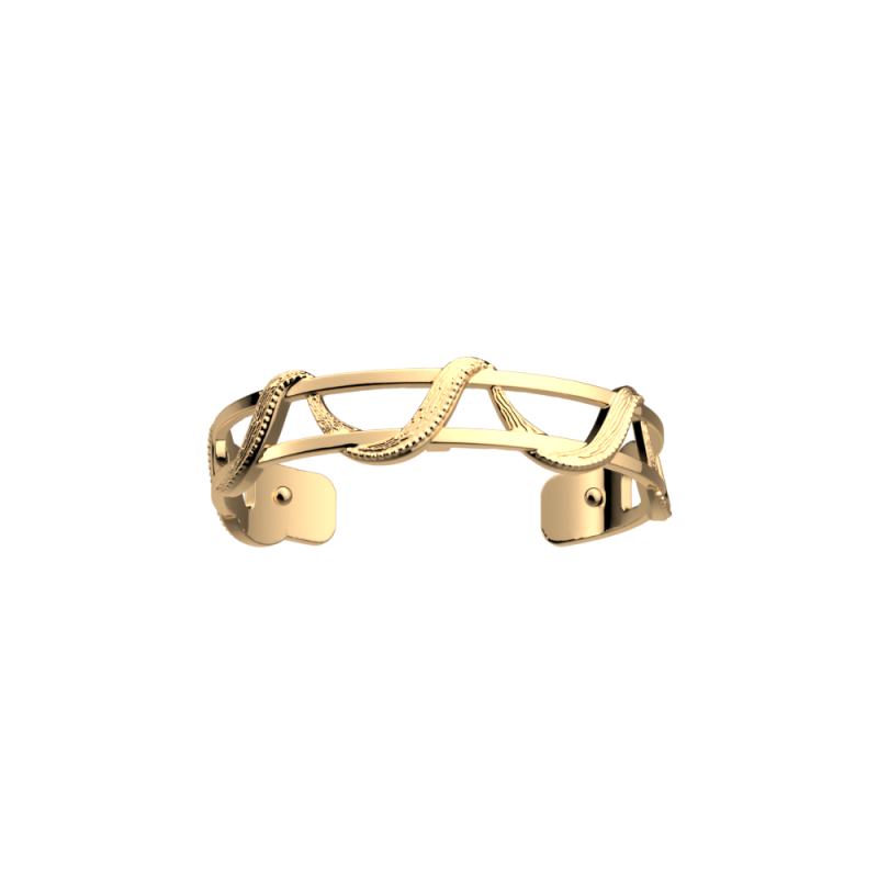 Les Georgettes - Bracelet manchette Drapé doré 8 mm Ref 70452700100000