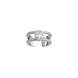 Les Georgettes - Bague Les Précieuses Nuit argenté 8 mm taille 54 avec oxydes Ref 70453671608_054