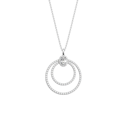 Les Georgettes - Collier Les Précieuses Nuit argenté 20 mm taille 50 Ref 70453691608_050