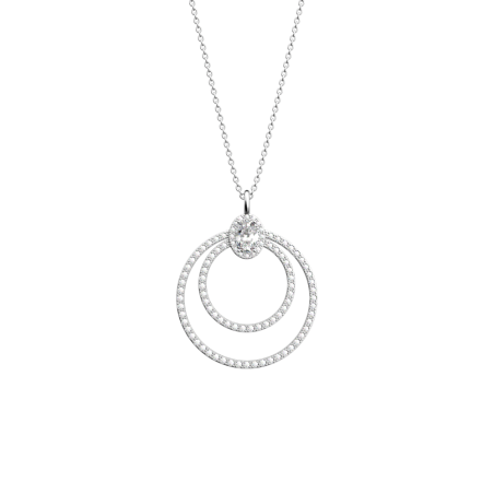 Les Georgettes - Collier Les Précieuses Nuit argenté 20 mm taille 50 Ref 70453691608_050