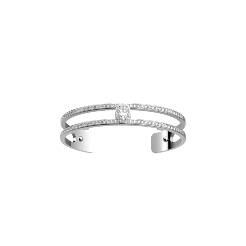 Les Georgettes - Bracelet manchette Les Précieuses Nuit argenté 8 mm Ref 70453721608000