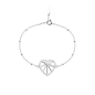 Les Georgettes - Bracelet Les Précieuses Coeur céleste argenté 17 mm Ref 70456571608_190