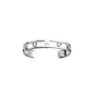 Les Georgettes - Bracelet manchette Coeur céleste argenté 8 mm Ref 70456621608000