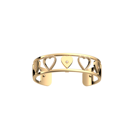 Les Georgettes - Bracelet manchette Coeur céleste doré 14 mm Ref 70456630108000