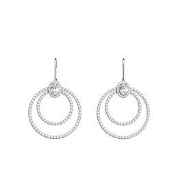 Les Georgettes - Boucles d'oreilles Les Précieuses Nuit argentées 20 mm Ref 70459591608000