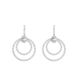 Les Georgettes - Boucles d'oreilles Les Précieuses Nuit argentées 20 mm Ref 70459591608000