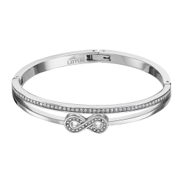 Lotus - Bracelet Bliss acier argenté et oxyde de zirconium blanc Ref LS2088-2/2
