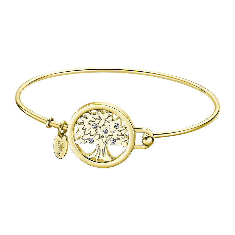 Lotus - Bracelet Millenial acier doré et oxyde de zirconium Ref LS2119-2/3