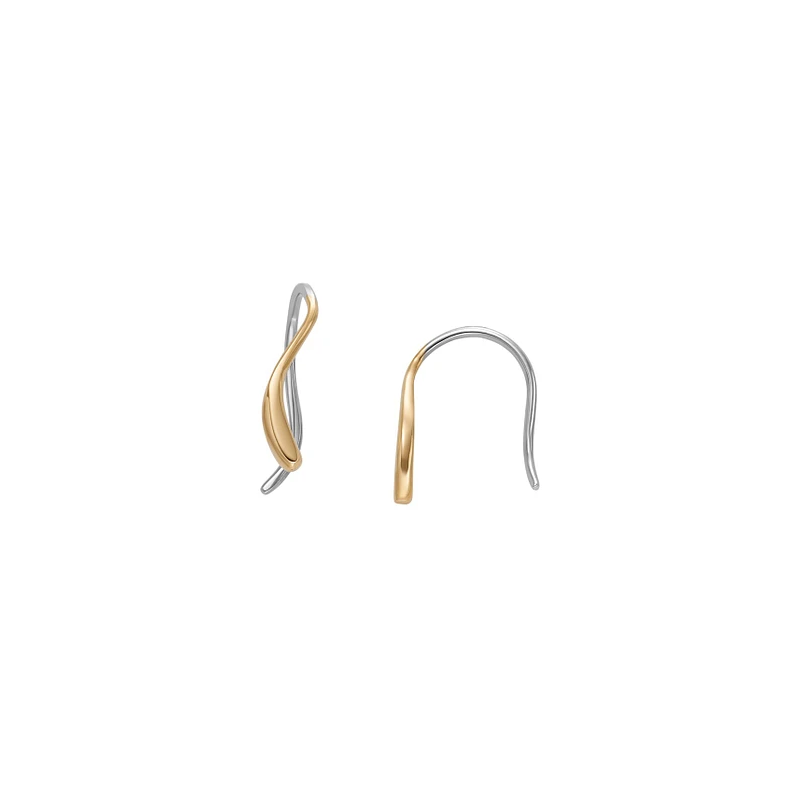 Skagen - Boucles d'oreilles pendantes Kariana Waves bicolore en acier Ref SKJ1780710