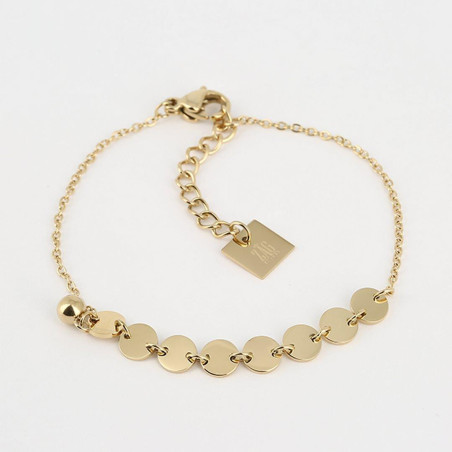 ZAG - Bracelet Proof acier doré 15+3cm Ref SBS13924-01UNI
