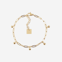 ZAG - Bracelet Maillon acier doré 15+3cm Ref SBS24436-01UNI