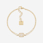 ZAG - Bracelet Cerea acier doré avec oxydes de zirconium 15+3cm Ref SBS24450-01WHT