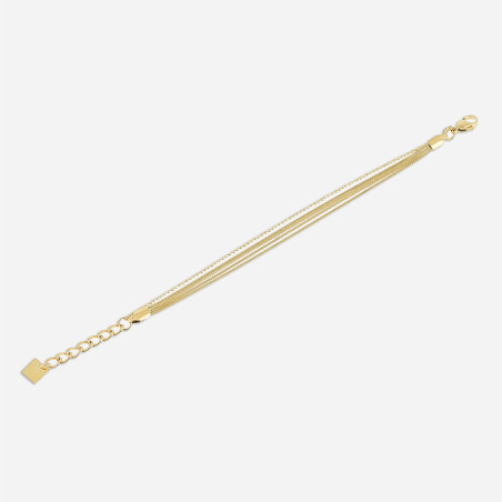 ZAG - Bracelet Pluriel acier doré Ref SBX22918-01UNI