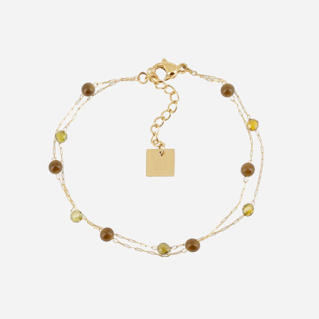 ZAG - Bracelet Hinaku acier doré 15+3cm Ref SBX24554-01LGR