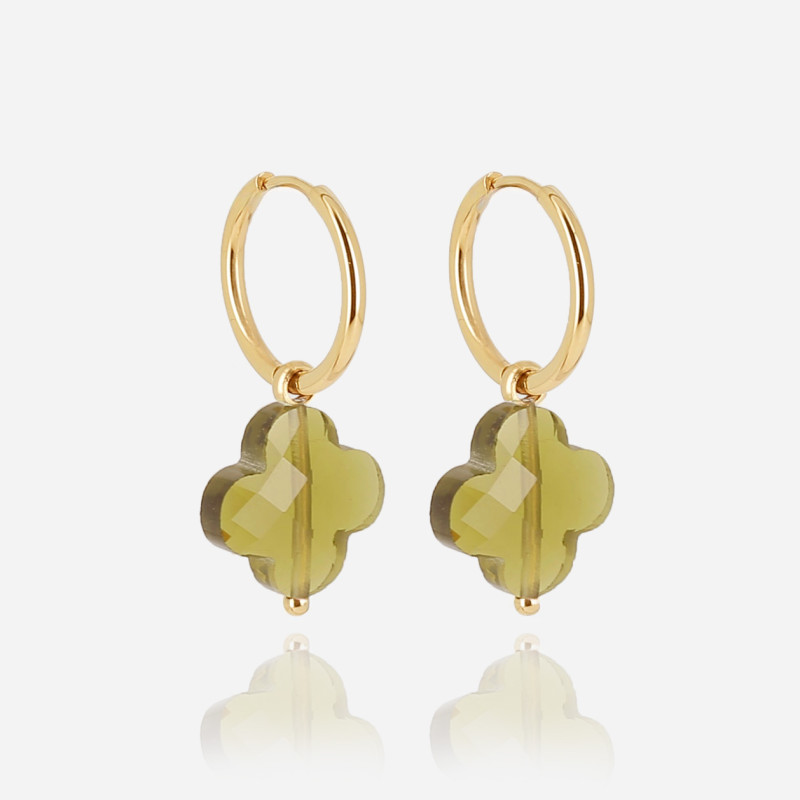 ZAG - Boucles d'oreilles Vega acier doré 1.6x15mm 30mm Ref SEC00611-01DGR38