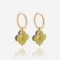 ZAG - Boucles d'oreilles Vega acier doré 1.6x15mm 30mm Ref SEC00611-01DGR38