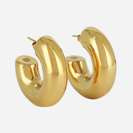 ZAG - Boucles d'oreilles Chantal acier doré 10x30 Ref SEC21313-01UNI1030