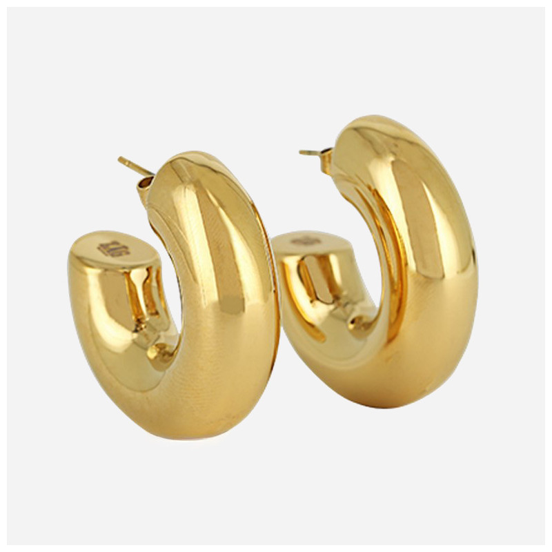 ZAG - Boucles d'oreilles Chantal acier doré 10x30 Ref SEC21313-01UNI1030