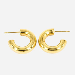 ZAG - Boucles d'oreilles Jeanne acier doré 5x20 Ref SEC21313-01UNI5X20