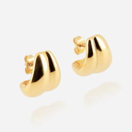 ZAG - Boucles d'oreilles Sevres acier doré Ref SEC22876-01UNI