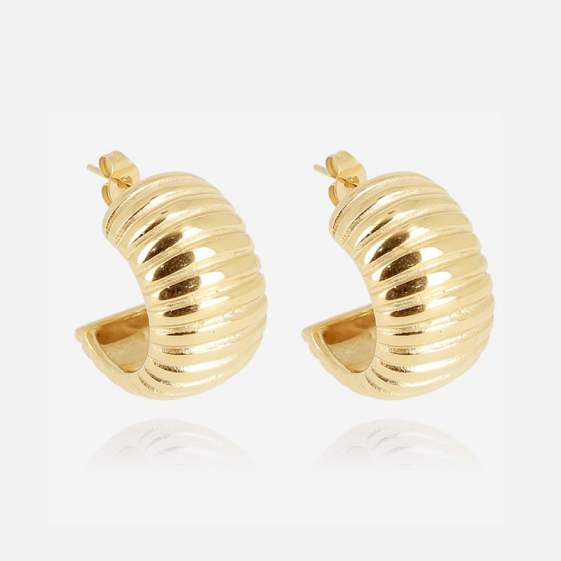 ZAG - Boucles d'oreilles Lady acier doré Ref SEC22981-01UNI