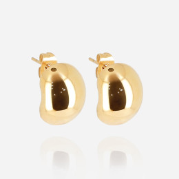 ZAG - Boucles d'oreilles Joyeuse acier doré Ref SEC23190-01UNI