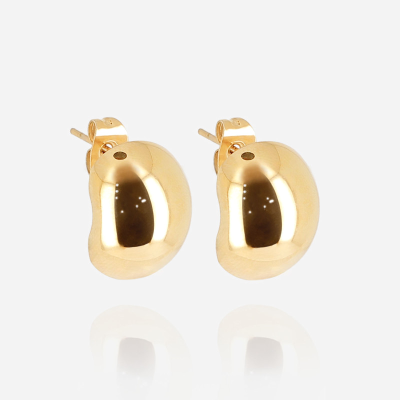 ZAG - Boucles d'oreilles Joyeuse acier doré Ref SEC23190-01UNI