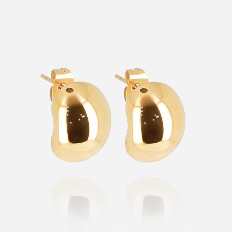 ZAG - Boucles d'oreilles Joyeuse acier doré Ref SEC23190-01UNI
