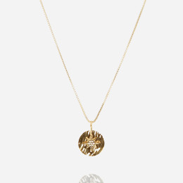 ZAG - Collier Medium acier doré avec oxydes de zirconium sertis 45+5cm Ref SNM24390-01WHT