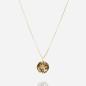 ZAG - Collier Medium acier doré avec oxydes de zirconium sertis 45+5cm Ref SNM24390-01WHT
