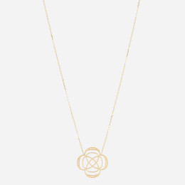 ZAG - Collier Medium acier doré avec oxydes de zirconium sertis 50cm Ref SNM24505-01WHT