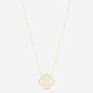 ZAG - Collier Medium acier doré avec oxydes de zirconium sertis 50cm Ref SNM24505-01WHT