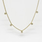 ZAG - Collier Tiradente acier doré avec oxydes de zirconium 38+5cm Ref SNS12184-01WHT