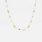 ZAG - Collier Lux acier doré péridot 38+5cm Ref SNS16113-01LGR