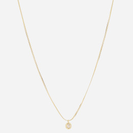 ZAG - Collier Simple acier doré avec oxydes de zirconium 38+5cm Ref SNS24291-01WHT