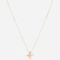 ZAG - Collier Estial acier doré avec oxydes de zirconium sertis 38+5cm Ref SNS24378-01NUD