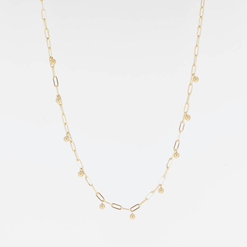 ZAG - Collier Court acier doré 40+5cm Ref SNS24436-01UNI